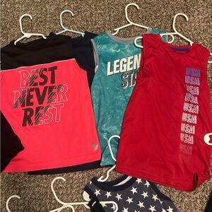 Youth Small Boys' Sleeveless Graphic Tanks-